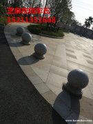 湖南省花岗岩石球 围墙石球挡车球 广场路障球大理石石雕圆球