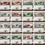 客厅办公室新中式山水装饰画风水画