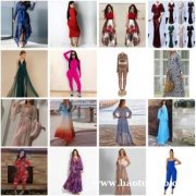 新款欧美外贸女装 欧弹力连衣裙