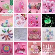多色可选亮片点缀半透明起泡胶 解压玩具