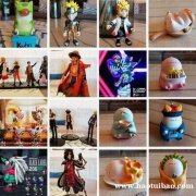 创意动漫模型摆件 手办装饰品简约风个性可爱玩具手办模型