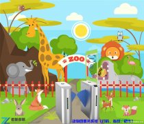襄樊动物园售票系统 无人自动检票闸机
