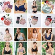 蕾丝文胸 调整型无钢圈三排扣内衣