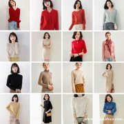 气质好搭休闲纯色羊绒衫 女士秋冬季保暖长袖衫