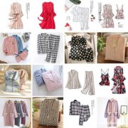 休闲棉质春秋款睡衣套装现货批发