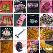 女款 彩幽灵手串 多宝绿幽灵