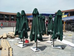 西安户外四角车棚，夏季防晒防雨帐篷批发，3米广告帐篷印字