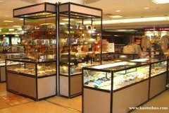 珠宝首饰柜化妆品展示柜搭建安装