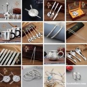 银手镯 银项链 银吊坠 银餐具