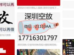 深圳本地人急私人 深圳本地人应急私人·深圳短期空放私人