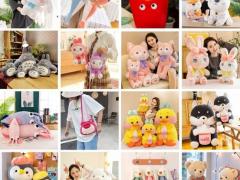 可爱大号白狗狗抱枕毛绒玩偶