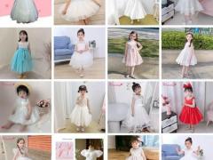 蓬蓬裙加工定制 生日花童儿童裙