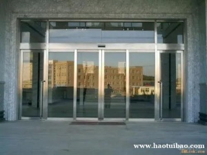 通州区安装自动门 玉堂门业 感应玻璃门安装