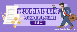2022年武汉市助理工程师职称评定流程和评定条件是什么？甘建二