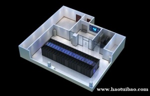 南京效果图制作_3D机房效果图设计_厂房建筑整体鸟瞰蓝图表现