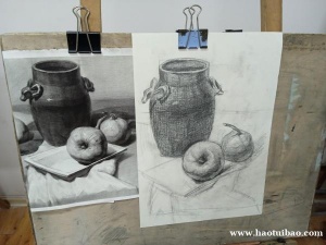 南通上元素描培训中心。素描的正确作画步骤包括是什么？
