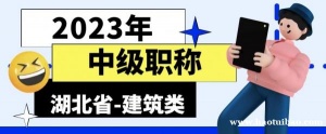 2023年湖北省建筑行业中级职称评审是以考代评