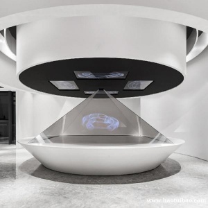 全息展柜 三维立体投影 180/270/360度3d互动成像展示柜