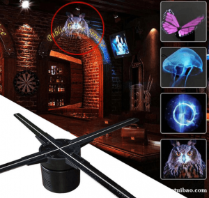 裸眼3d全息LED风扇屏广告机 高清立体3D悬浮空气影像可拼接