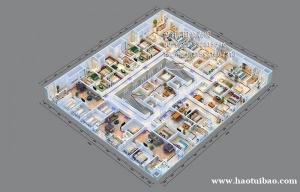 宝鸡效果图制作|大棚仓库|档案室|3D户型图渲染