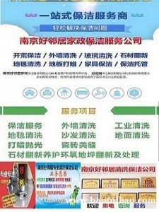 南京秦淮区雨花区周边家政保洁公司 地毯清洗 开荒保洁 擦玻璃打蜡服务