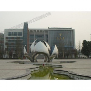 华阳雕塑 重庆园区雕塑设计 重庆不锈钢雕塑工厂