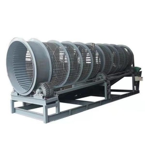 矿料无粉尘封闭式齿轮传动滚筒筛 沙石洗矿圆筒筛