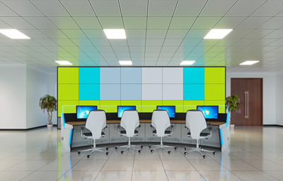贵阳指挥中心调度室，升降屏会议室效果图制作渲染