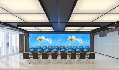 襄阳LED指挥中心|会议室|监控室效果图制作