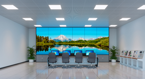 济南效果图制作|会议室|调度室大屏幕效果图出图