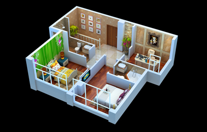 深圳效果图制作|立体户型图渲染|VR全景图设计