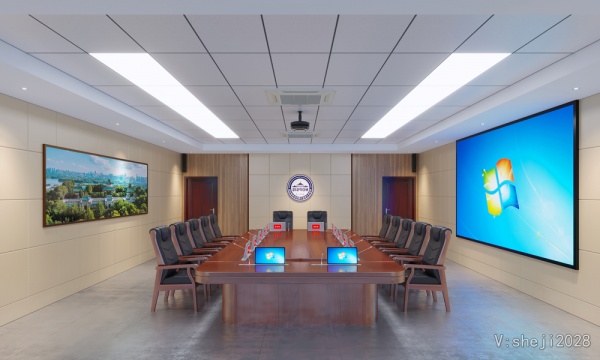 天津信息化数据中心|开闭站|微模块|中控室效果图制作