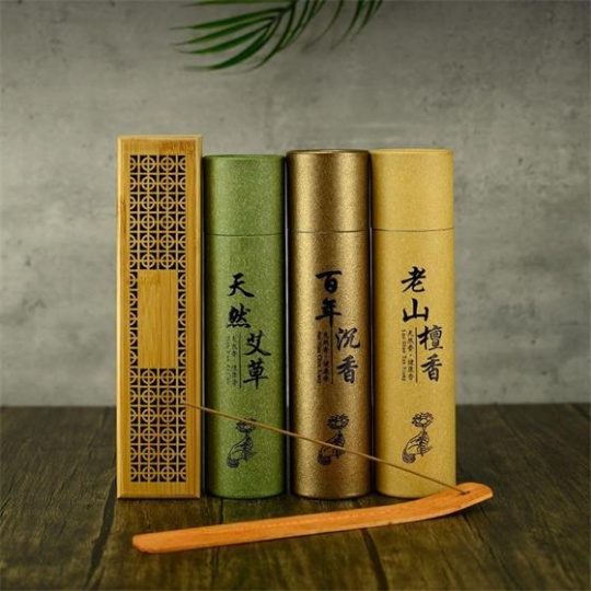 民艾天下檀香沉香艾草香家用线香香薰