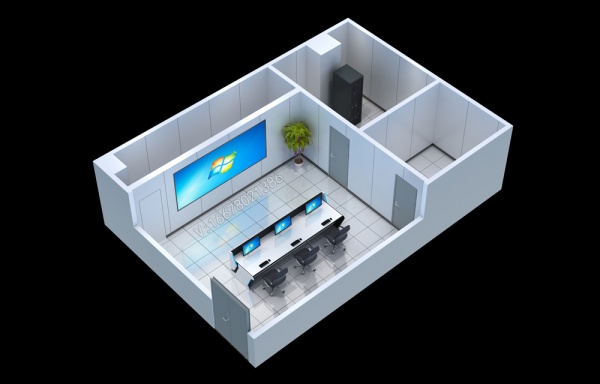 大连报告厅|会议室|中控室|洽谈室效果图制作出图